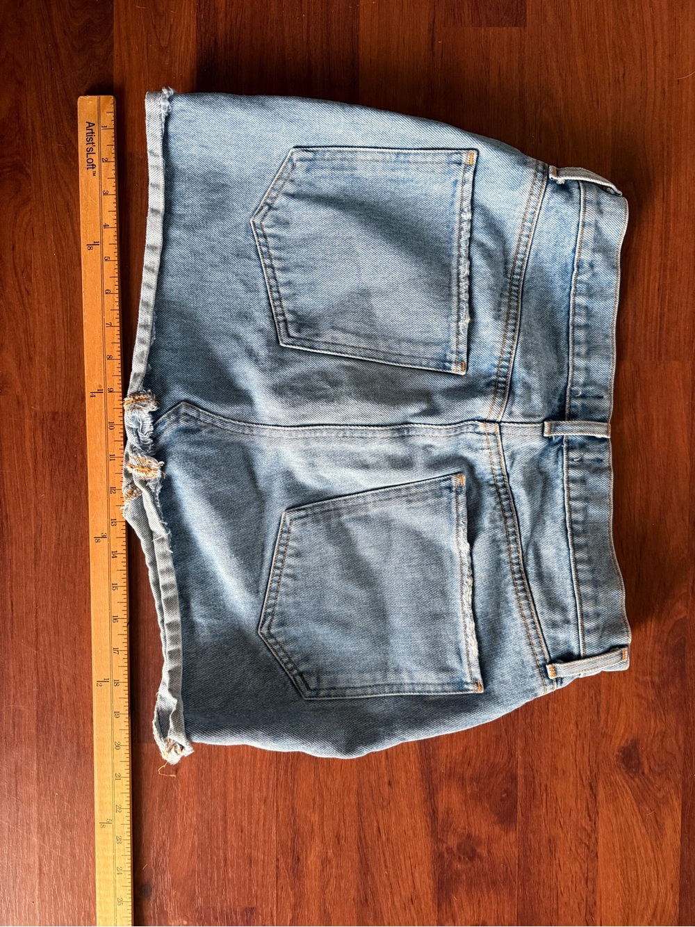 Agolde Light Wash Button-Fly Denim Skirt - Picture 7 of 7